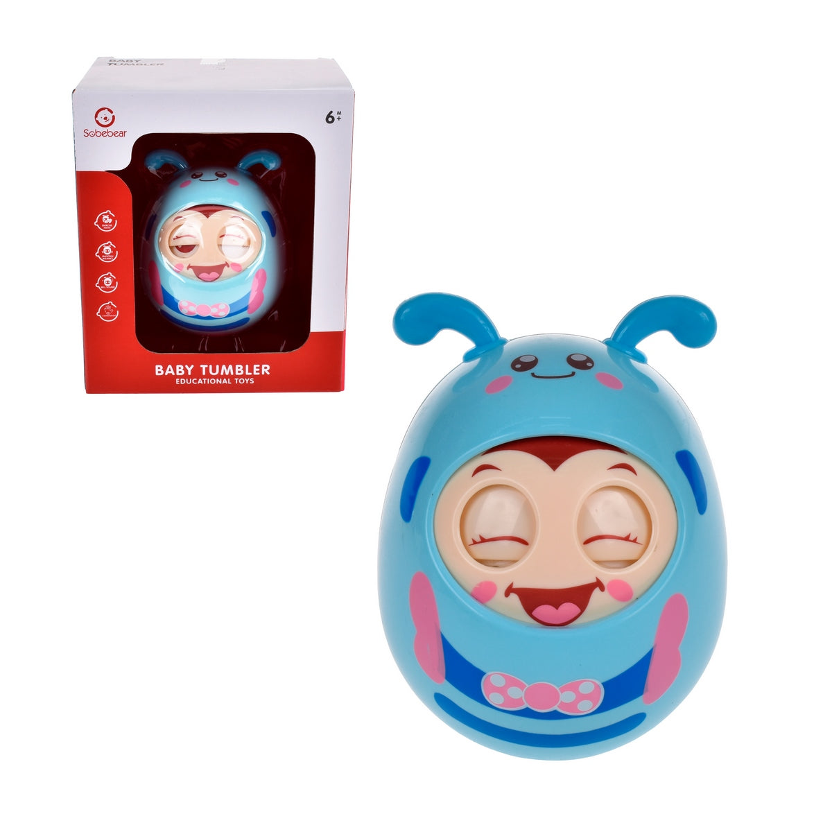 Sonajero Abeja - Celeste